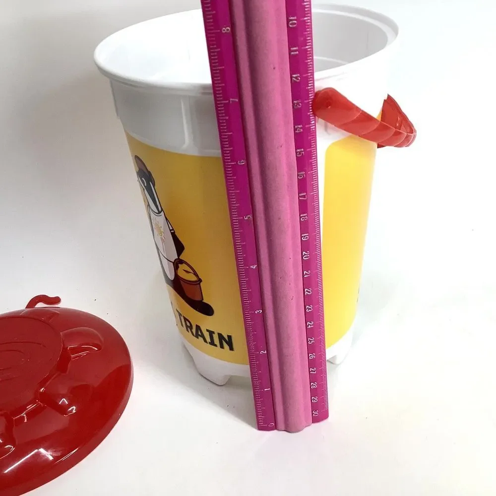 Whirley Drink Works Plastic bucket Skunk Train  Reusable Keep Sake 64 oz‎ USA